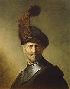 REMBRANDT Harmenszoon van Rijn An Old Man in Military Costume 1630-1 by Rembrandt oil painting